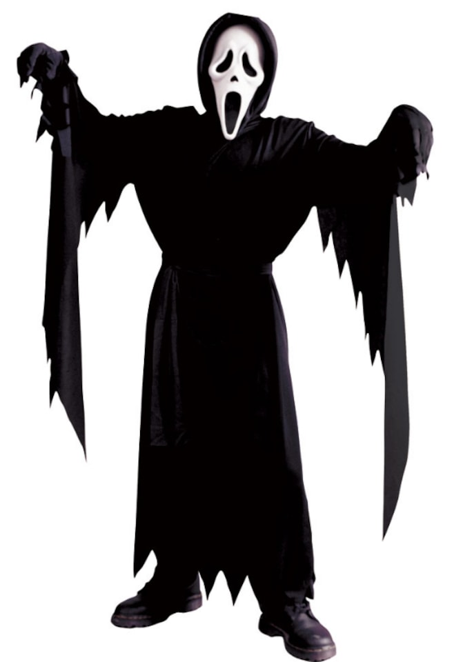 Kids Scream Halloween Boys Fancy Dress Childrens Childs Horror Movie Costume (10-12 Years)