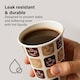 image 5 of 50pc 8oz Hot Cold Printed Paper Cups Hot Cold Drinks Biodegradable BBQs Picnics Weddings