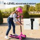 image 6 of AIYAPLAY Electric Scooter for Age 6-10, 3 Wheel Foldable Kids Scooter | Pink
