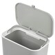 image 4 of Dihl Grey 9L Hanging Trash Bin with Lid Grey