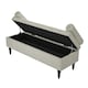image 4 of Living and Home Storage Ottoman Bench with Armrests