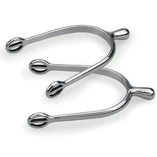 Shires Mens Ball End Spurs - Silver - One Size