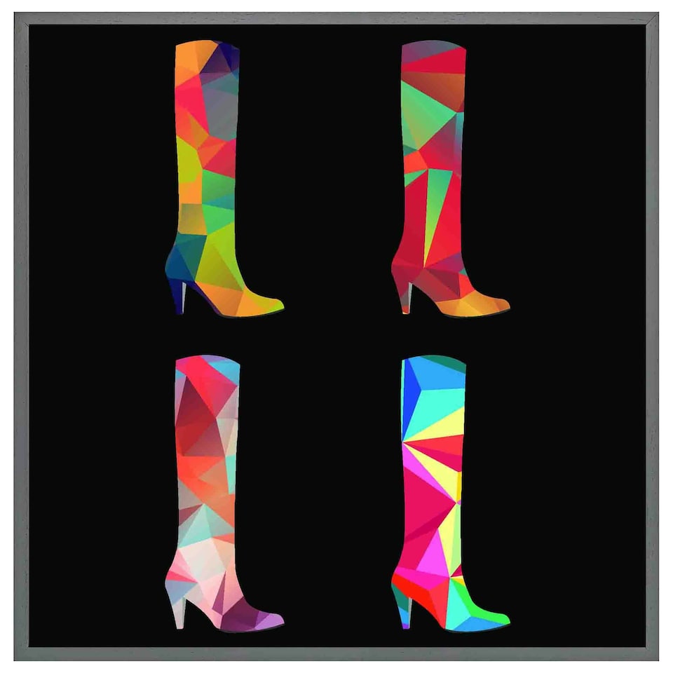image 1 of Geometric boots (Picutre Frame) Grey | S
