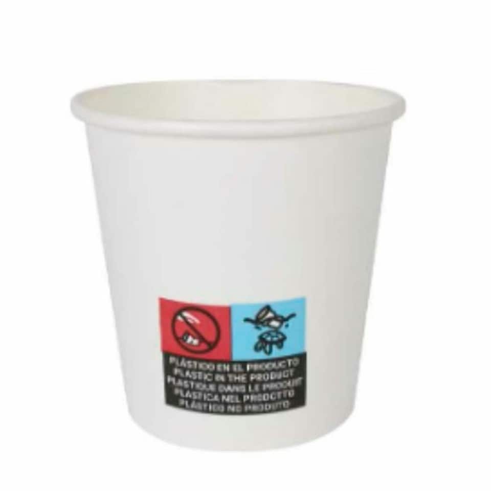 image 1 of Set of glasses Algon Cardboard Disposable White 24 Units 120 ml (100 Pieces) N/A