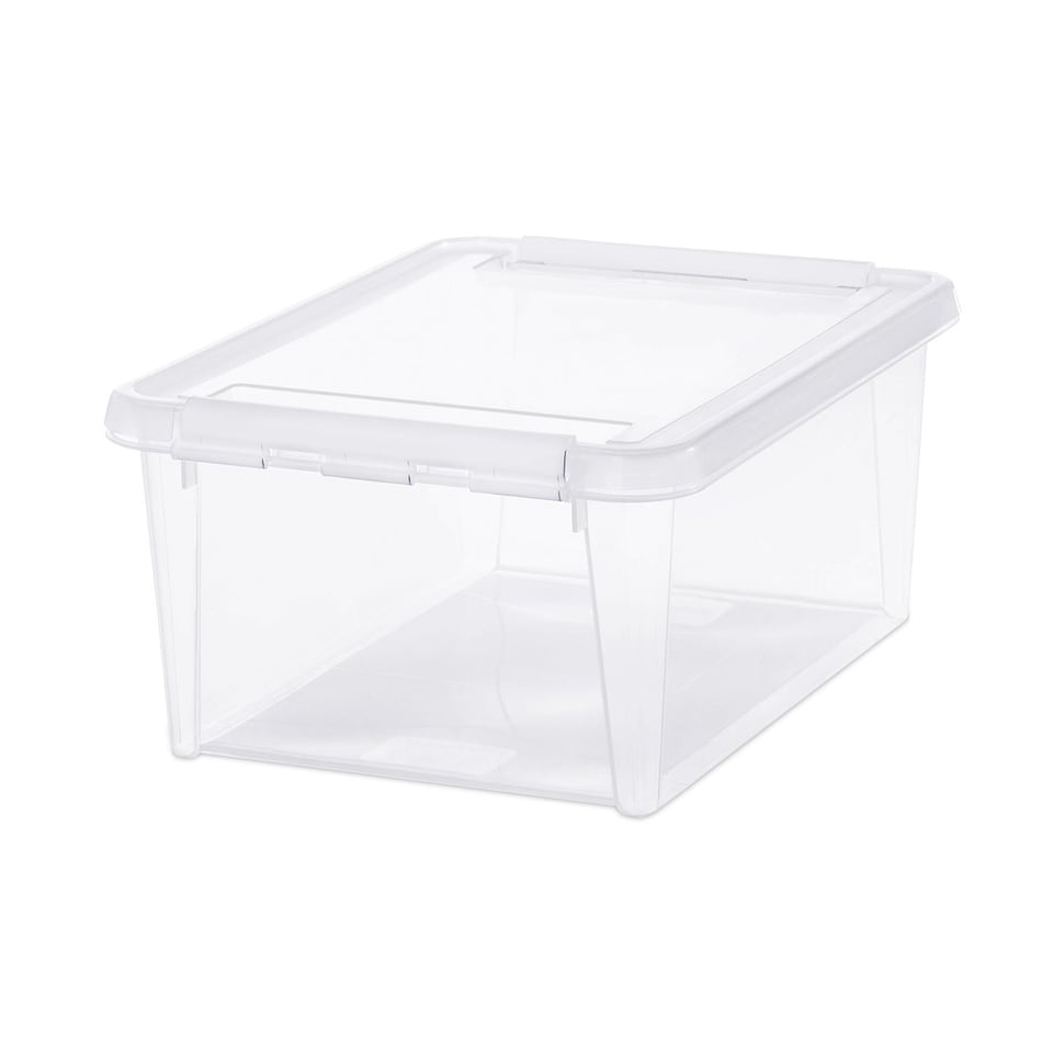 image 1 of SmartStore Different size Storage Box for Home with Clip Lid | Clear | 14L