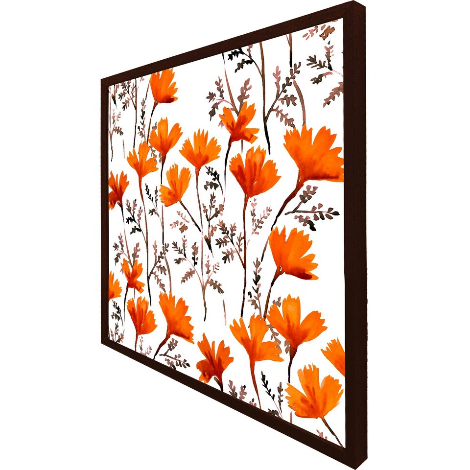 image 1 of Flowers in autumn colours (Picture Frame) Black | XS