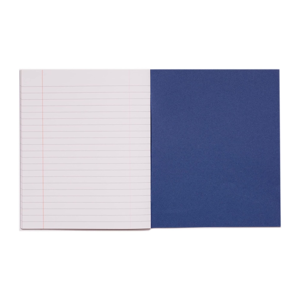 image 1 of Rhino 48 Page 8mm Lined Exercise Book Dark Blue 8 x 6.5in 10 Pack