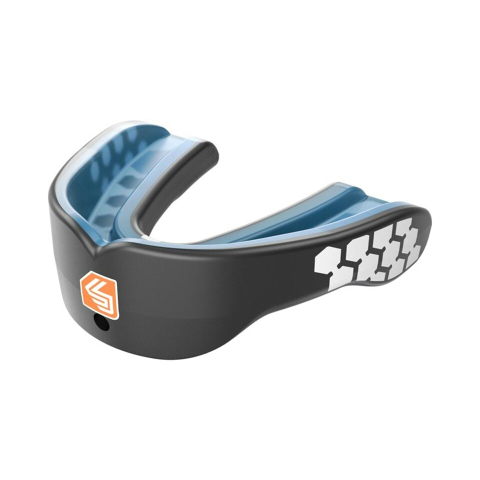 image 1 of Shock Doctor Unisex Adult Gel Max Power Mouthguard - Carbon/White - One Size