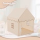 image 2 of COSTWAY Kids Play Tent Indoor Playhouse with Padded Mat-Beige