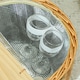 image 8 of Outsunny Wicker Picnic Basket for 2 with Pine Wood Lid, Light Brown