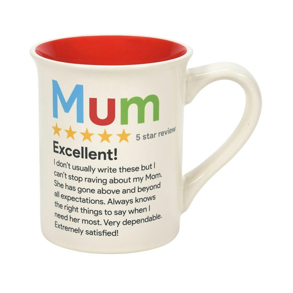 image 1 of Our Name Is Mud Ceramic Mug 5 Star Review Mum 454ml | White | 1