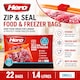 image 5 of Hero Zip Seal Food & Freezer Bags Small 1.4L – 22 Reusable BPA Free Zip Lock Food Storage Bags for Sandwiches, Fruit, Meat, Vegetables, Snacks & Travel | Clear | Clear | 1.4L | 22
