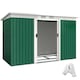 image 1 of Outsunny 9 x 4FT Metal Garden Storage Shed w/ 2 Door, Dark Green | Green