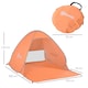 image 5 of Outsunny 2-3 Person Pop up Tent Instant Camping Tent Sun Shade Shelter Orange