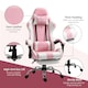 image 6 of Vinsetto Racing Gaming Chair w/ Lumbar Support, Office Gamer Chair, Pink