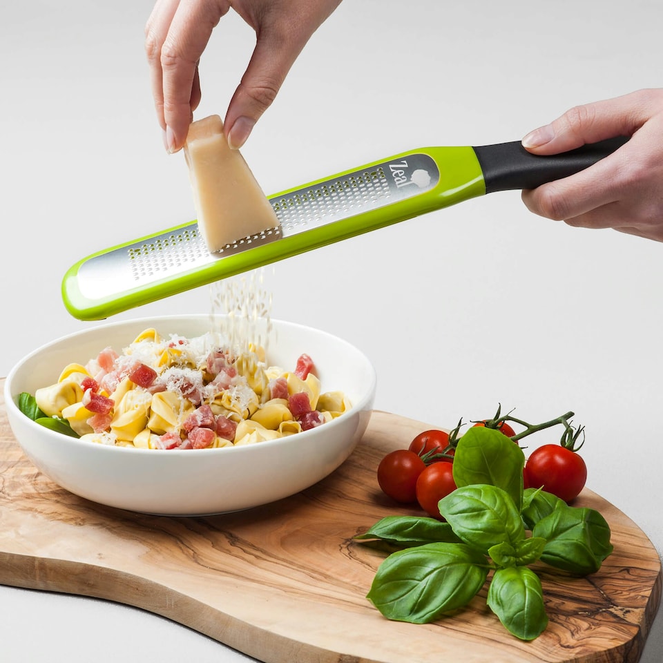 image 1 of Zeal Cheese Grater with Soft Touch Handle, Lime