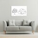 image 2 of line drawing of trees (Canvas Print) 101 x 77 x 4cm