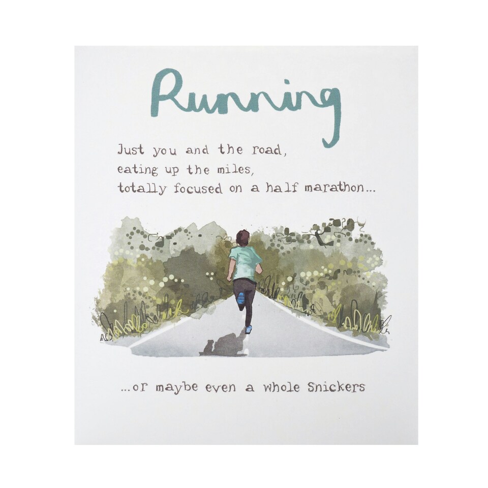 image 1 of Humour Birthday Card - Running