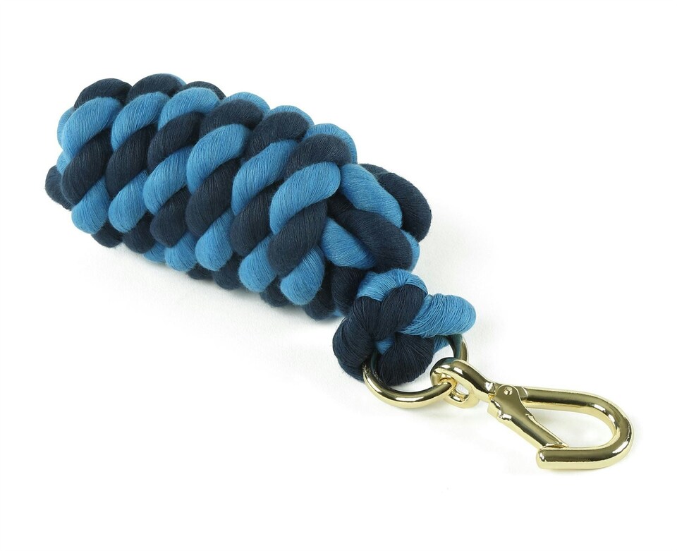 image 1 of Shires Two Toned Headcollar Lead Rope | Blue | Colour: Navy/Blue
Size: One Size