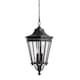 image 1 of Cotswold Lane 3 Light Large Outdoor Ceiling Chain Lantern Black, E14