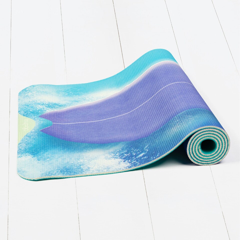 image 1 of Myga Kid's Printed Yoga Mat - Wave Rider