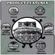 image 2 of VELVETIO Casablanca Damask Complete Duvet Cover Set with Fitted Sheet Soft Printed Bedding Bedset Black | King