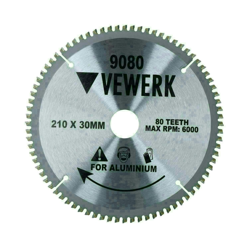 image 1 of 210mm x 30mm TCT Tungsten Carbide Tipped Circular Saw Blades 80 Teeth