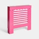 image 3 of OHS Scallop Radiator Cover Engineered Wood Side Board Shelf - Small | Pink | Hot Pink