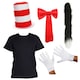 image 1 of Crazy Cat Costume Set with Thin Fluffy Tail Black | S