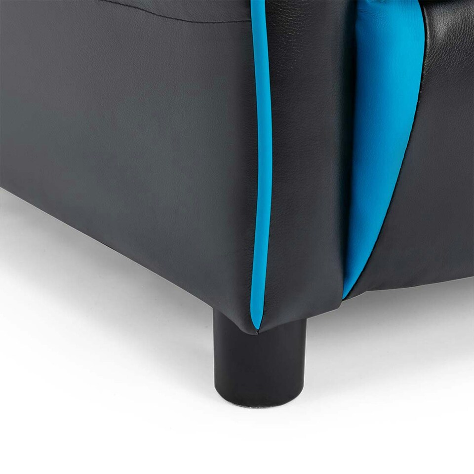 image 1 of Ranger X Faux Leather Recliner Armchair Sofa Cinema Gaming Chair (Blue)