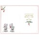 image 2 of Bear with Tinsel Verse Girlfriend Christmas Card