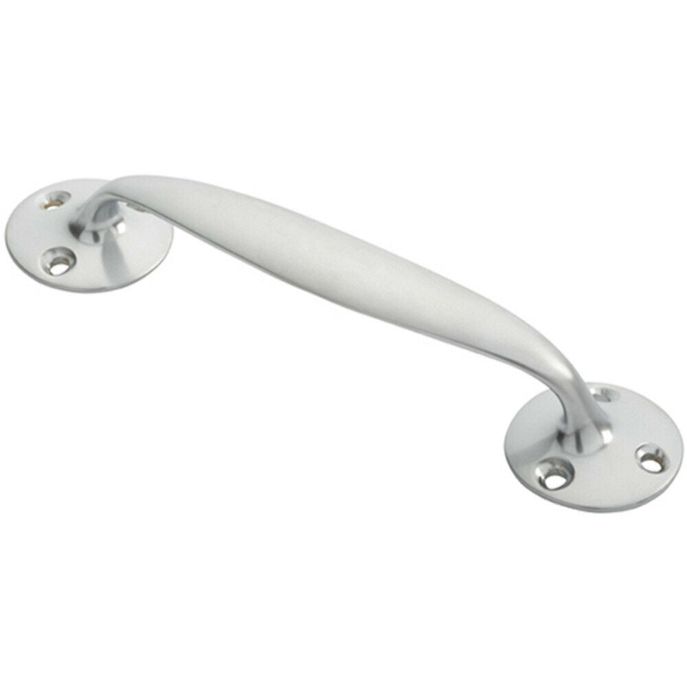 Loops Victorian Bow Shaped Pull Handle 152mm Length 32mm Proj Satin Chrome
