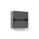 image 1 of Dune Square LED Outdoor Flush Wall Lamp Dark Grey IP65 CCT 2200-4000K