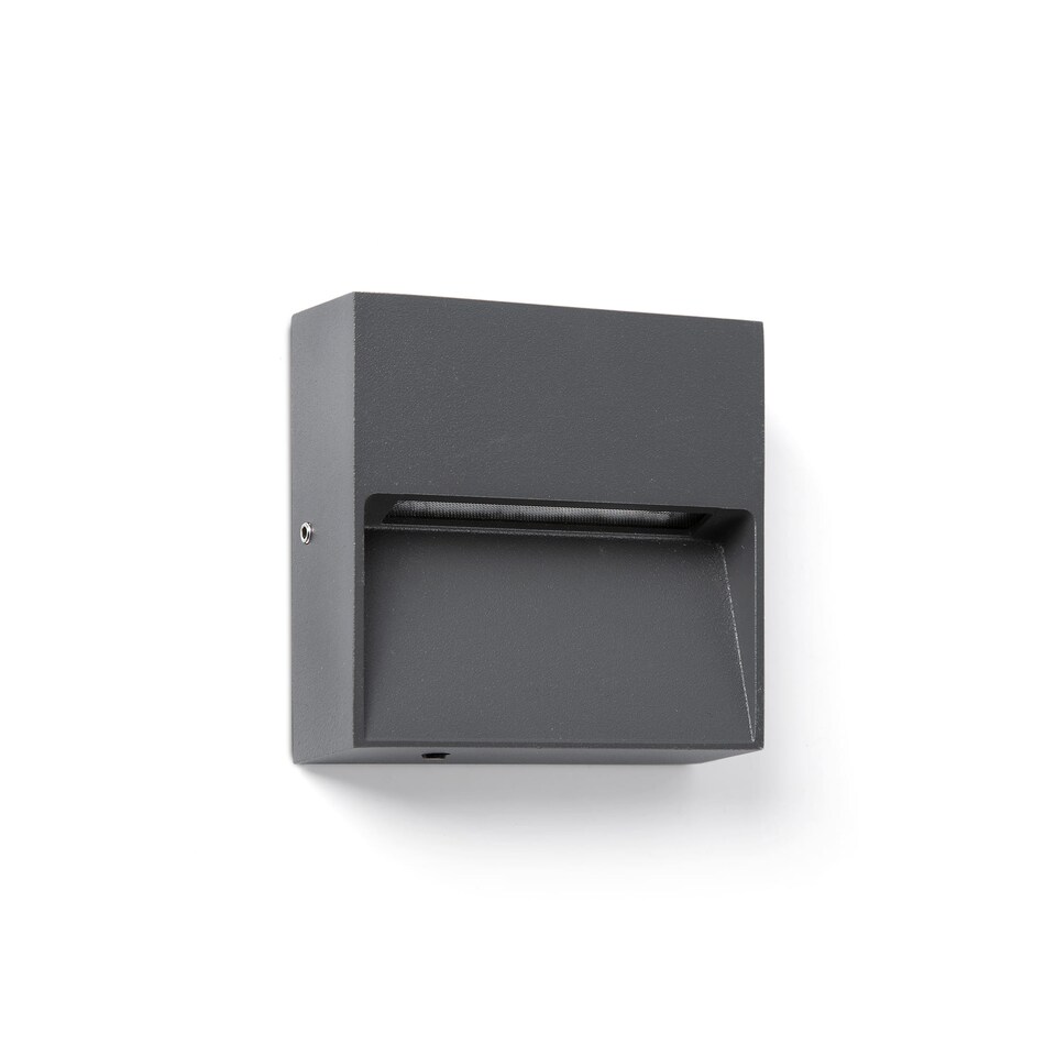 image 1 of Dune Square LED Outdoor Flush Wall Lamp Dark Grey IP65 CCT 2200-4000K