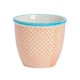 image 1 of Nicola Spring Hand-Printed Plant Pot - 14cm - Orange Orange