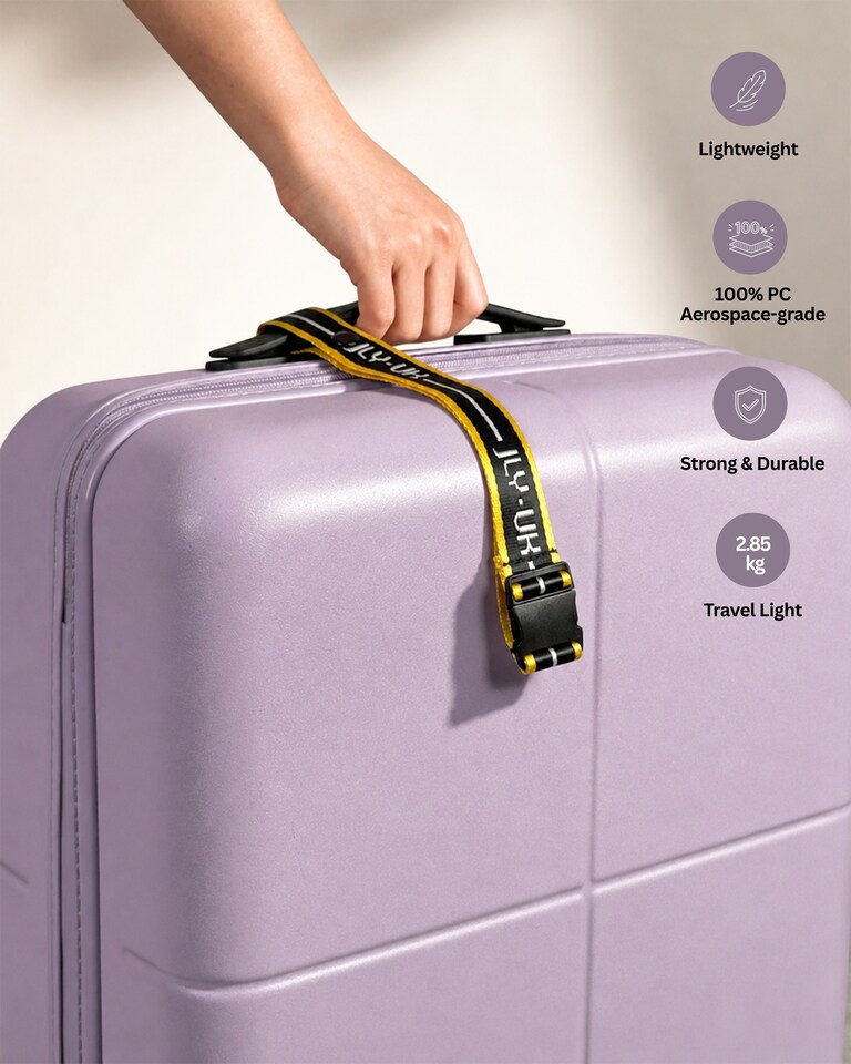 image 1 of Premium 100% Makrolon PC 2 PCS Suitcase Set | Vanity + Cabin Luggage