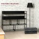 image 7 of HOMCOM Bedroom Chest of Drawers 5 Drawer Dresser w/ Shelves, Black Black