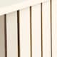 image 5 of OHS Madison Console Table Ribbed Engineered Wood Entryway Display Desk | Cream | Cream