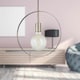 image 5 of First Choice Lighting Hailey Brushed Gold Ceiling Light Gold