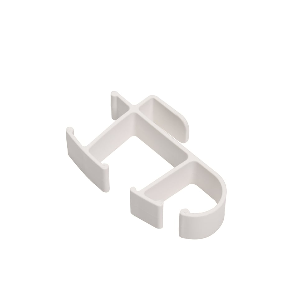 image 1 of Living and Home 4-Tier Multifunction Plastic Storage Rack for Kitchen or Bathroom | White | 4 Tier