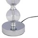 image 5 of Chrome Two Ball Table Lamp with Black Shade Chrome | Black