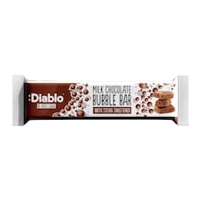 Diablo No Added Sugar Milk Chocolate Bubble Bar 30g