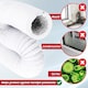 image 8 of SPARES2GO Vent Hose Extension Kit for DeLonghi Portable Air Conditioners Aluminium Insulated AC Pipe Duct (6m, 5" / 125mm)