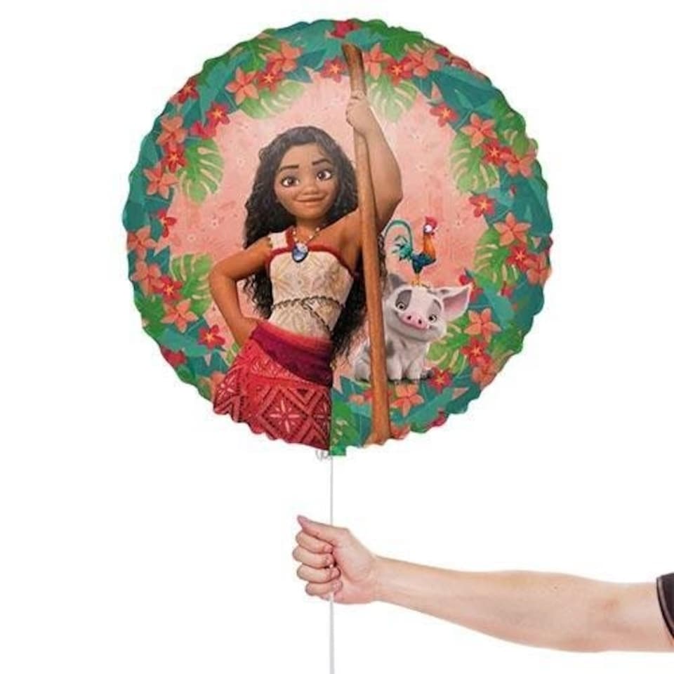 image 1 of Moana II Sailing Spirit Disney Princess Round Foil Helium Balloon 46cm / 18 in | Multi