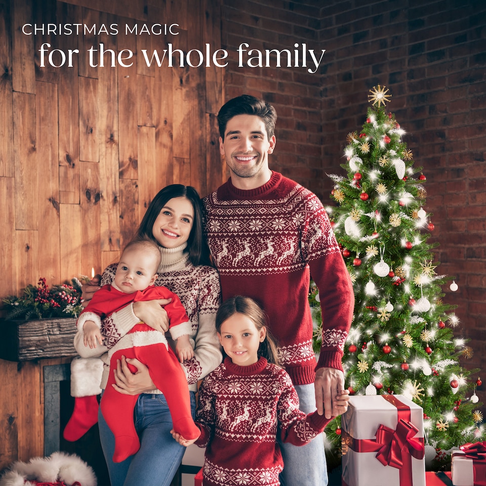 image 1 of Christmas Tree Cupid - artificial in green, PVC, injection moulded needles | Green | green | 6ft | 1