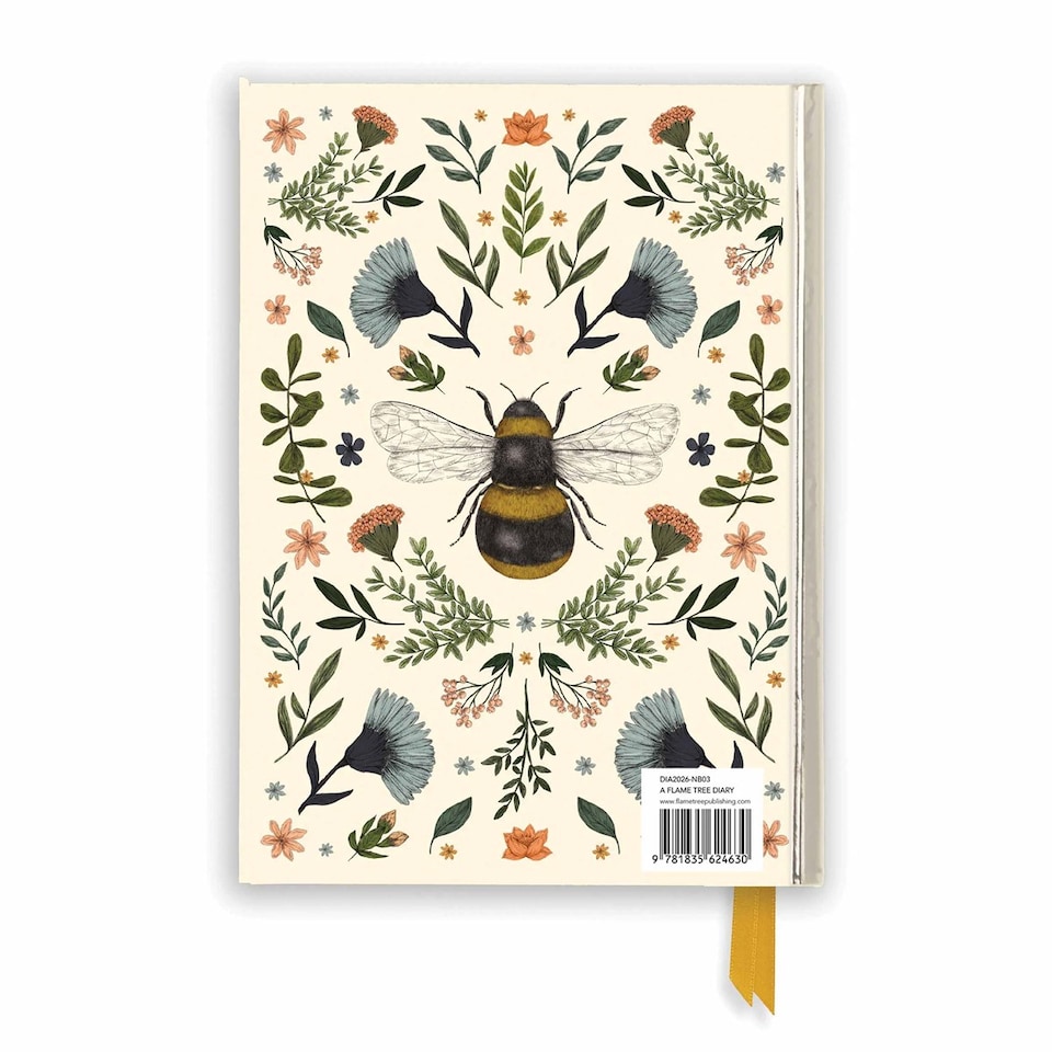 image 1 of Botanical Bee A5 Diary 2026, General Diaries, Week To View, Lifestyle, Gift