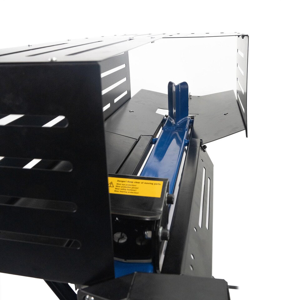 image 1 of Hyundai 7 Tonne Horizontal Electric Log Splitter with Hydraulic Ram, Steel Protection Cage 520mm Length Wood Chopper HYLS7000HE
