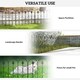 image 5 of Outsunny 5PCs Decorative Garden Fencing Metal Border Edging
