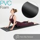 image 4 of Non Slip Yoga Mat (6mm Thick) - Black