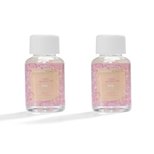 Hassett Green London - Silk Gardenia & Freesia Oil - Two 30ml Glass Bottles - Suitable for Ultrasonic Diffusers Humidifiers & More